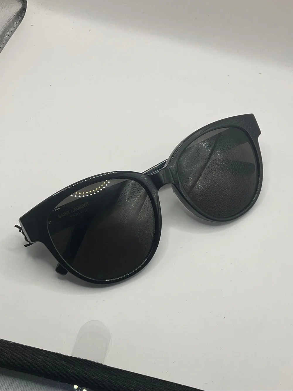 Yves Saint Laurent Black Cat-Eye Sunglasses for Women